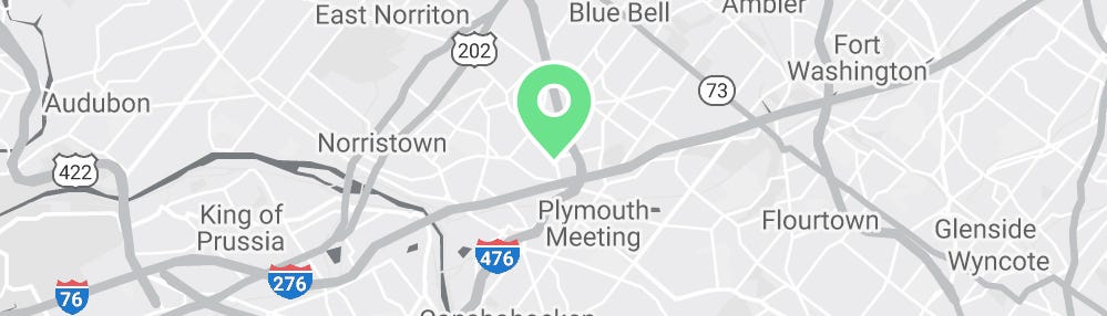 Map showing Verilife Plymouth Meeting, PA medical dispensary location